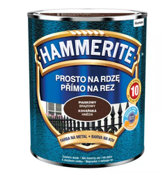 Farba HAMMERITE Prosto na rdzę brązowy piaskowy 0,7 L