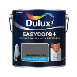 Farba matowa DULUX EASYCARE+ najmocniejszy szary 2,5 L