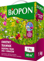 Kwietny trawnik BIOPON nasiona traw i kwiatów 1kg