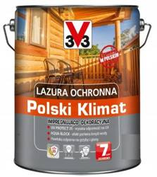 Lazura ochronna V33 POLSKI KLIMAT impregnująco-dekoracyjna SOSNA SKANDYNAWSKA 2,5L 