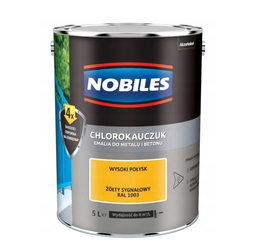 Farba chlorokauczukowa NOBILES żółta sygnałowa 5L