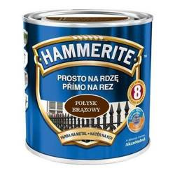Farba HAMMERITE Prosto na rdzę połysk brązowy 0,7 L