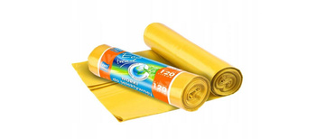 Worki na plastik RAVI ECO BAGS 120L 10szt. żółte