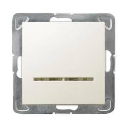 Łącznik jednobiegunowy OSPEL Impresja ŁP-1YS/m/27 ecru