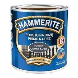 Farba HAMMERITE Prosto na rdzę połysk ciemny szary 0,7 L