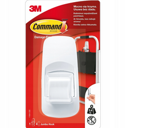 Haczyk duży Jumbo COMMAND 1szt. 3,4kg biały