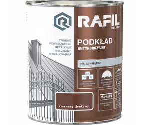 Podkład antykorozyjny RAFIL 0,75 czerwony tlenkowy