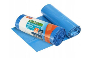 Worki na papier RAVI ECO TREND 120L 5szt. niebieskie