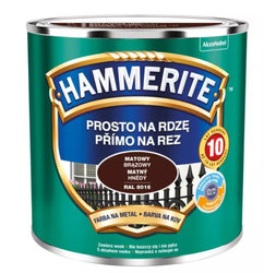 Farba HAMMERITE Prosto na rdzę brązowy mat 0,7 L