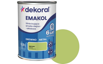 Farba olejno-alkidowa DEKORAL EMAKOL STRONG miętowy połysk 0,9L