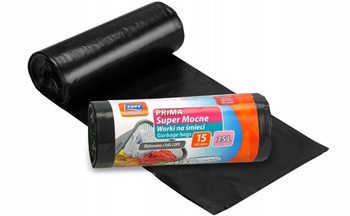 Worki na śmieci super mocne RAVI PRIMA 35L 15szt. czarne