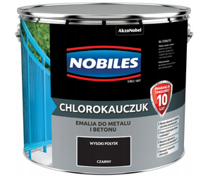 Farba chlorokauczukowa NOBILES czarny 10L