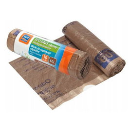 Worki z uszami do segregacji odpadów BIO ECO BAGS 60L 10szt.
