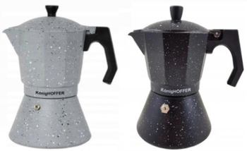 Kawiarenka z zaparzaczem KINGHOFF Marble 0,72L dwa kolory