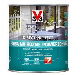 Farba na różne powierzchnie V33 DIRECT PROTECT metaliczny antracyt 0,75L