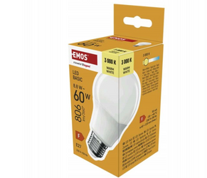 Żarówka LED Basic A60 E27 8,8 W (60 W) 806 lm Ciepła biel EMOS