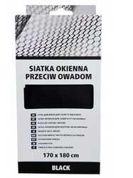 Moskitiera siatka okienna przeciw owadom SCLEY 170x180cm czarna