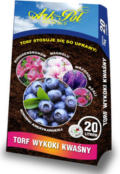 Ziemia Torf Wysoki Kwaśny do warzyw i roślin ozdobnych 20L