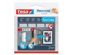 Rzepy samoprzylepny TESA POWERSTRIPS CLICK roz S białe