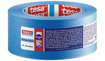 Taśma malarska UV zewnętrzna TESA 50mx50mm niebieska