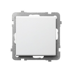 Łącznik jednobiegunowy OSPEL Sonata ŁP-1R/m/00 biały