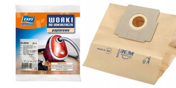 Worki do odkurzacza papierowe RAVI Z-11 ELF + 2filtry 5 szt.