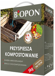 Nawóz przyśpiesza kompostowanie BIOPON 3kg