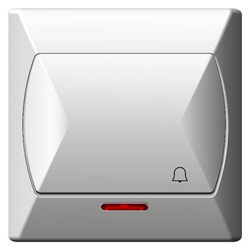 Przycisk dzwonek OSPEL Akcent ŁP-6AS/00 biały