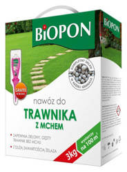 Nawóz do trawnika z mchem BIOPON 3kg