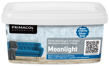 Farba dekoracyjna PRIMACOL Moonlight baza srebrna 1L