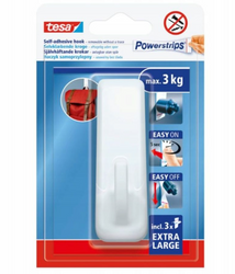 Haczyk samoprzylepny TESA POWERSTRIPS XL 3kg 1szt biały