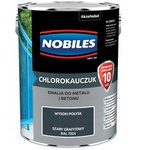 Farba chlorokauczukowa NOBILES szary grafitowy 0,9L 7024