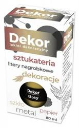 Lakier dekoracyjny DEKOR 80 ml ZŁOTY