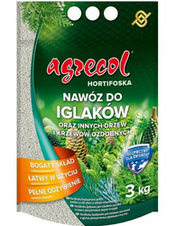Nawóz wieloskładnikowy AGRECOL iglaki granulat3kg 