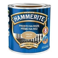 Farba HAMMERITE Prosto na rdzę połysk złoty 0,7 L