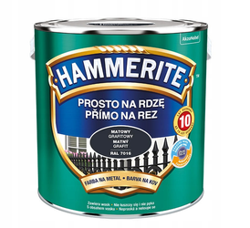 Farba HAMMERITE Prosto na rdzę grafitowy mat 2,5 L