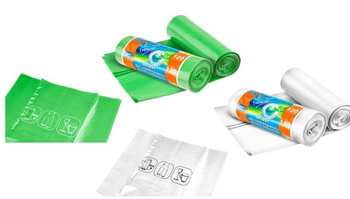 Worki do szkła ECO TREND 120L 5szt. zielone lub białe