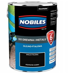 Farba NOBILES FTALONAL czarny półpołysk 5L 