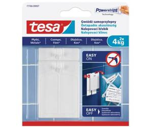 Gwóźdź samoprzylepny TESA do płytek i metali 2szt x 4kg biały