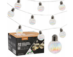 Girlanda ogrodowa2+3,8m solarna LORIS 20 LED zimny biały
