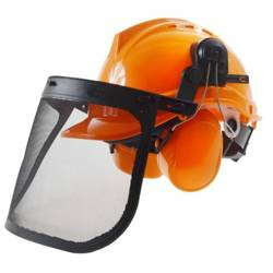 Kask z osłoną twarzy i ochronnikami słuchu B216-B014-B955