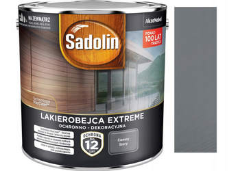 Lakierobejca SADOLIN Extreme Ciemny szary 2.5L