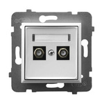 Gniazdo antenowe podwójne typu F OSPEL Aria GPA-2UF/m/00