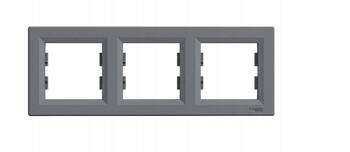 Ramka 3 poziom SCHNEIDER Asfora stal EPH5800169