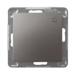 Przycisk dzwonek OSPEL Impresja ŁP-6Y/m/23 tytan