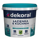 Farba lateksowa DEKORAL Łazienka & Kuchnia (Maleinak) Śnieżnobiała 5L