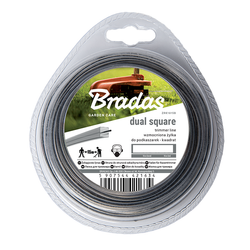 Żyłka RIPPER DUAL, kwadratowa  BRADAS 2,7mm x 15m ZRK2715B