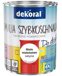 Emalia DEKORAL AKRYLUX białe szaleństwo 0,9L