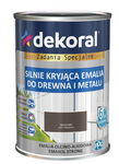 Farba olejno-alkidowa DEKORAL EMAKOL STRONG brązowy połysk 0,2L