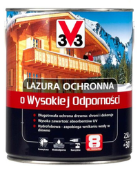 Lazura ochronna V33 o wysokiej odporności bezbarwny 5L 